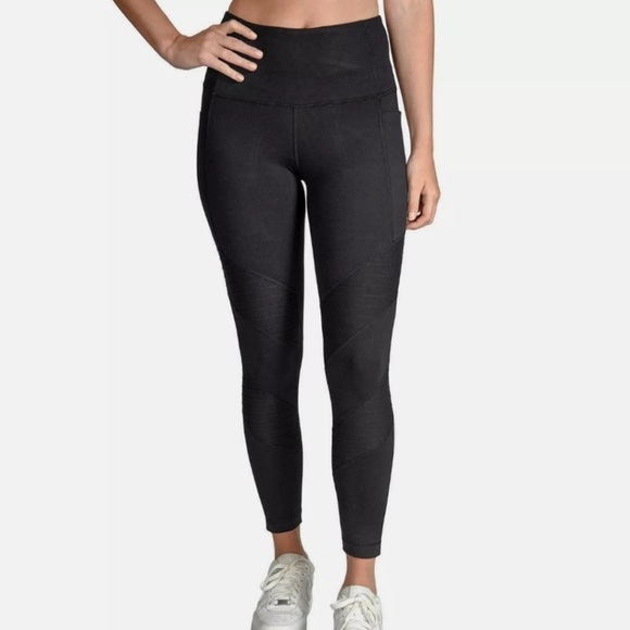 Women’s Black Active Moto Pocket Leggings - Picture 1 of 4